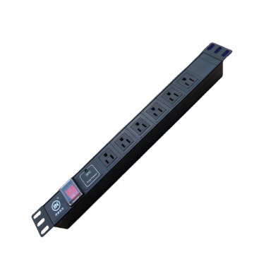 BN 10 Way USA Plug Server Rack Mounted PDU With Surge protection